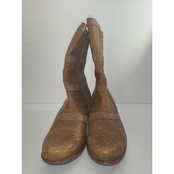 Naot Winter Boots‎ Women Sz 39 EU 8 US Brown Leather Mid Calf Boho Workwear - Picture 3 of 7